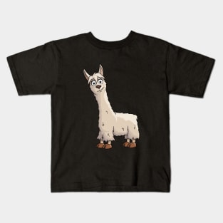 Fancy Cute Llama Kids T-Shirt